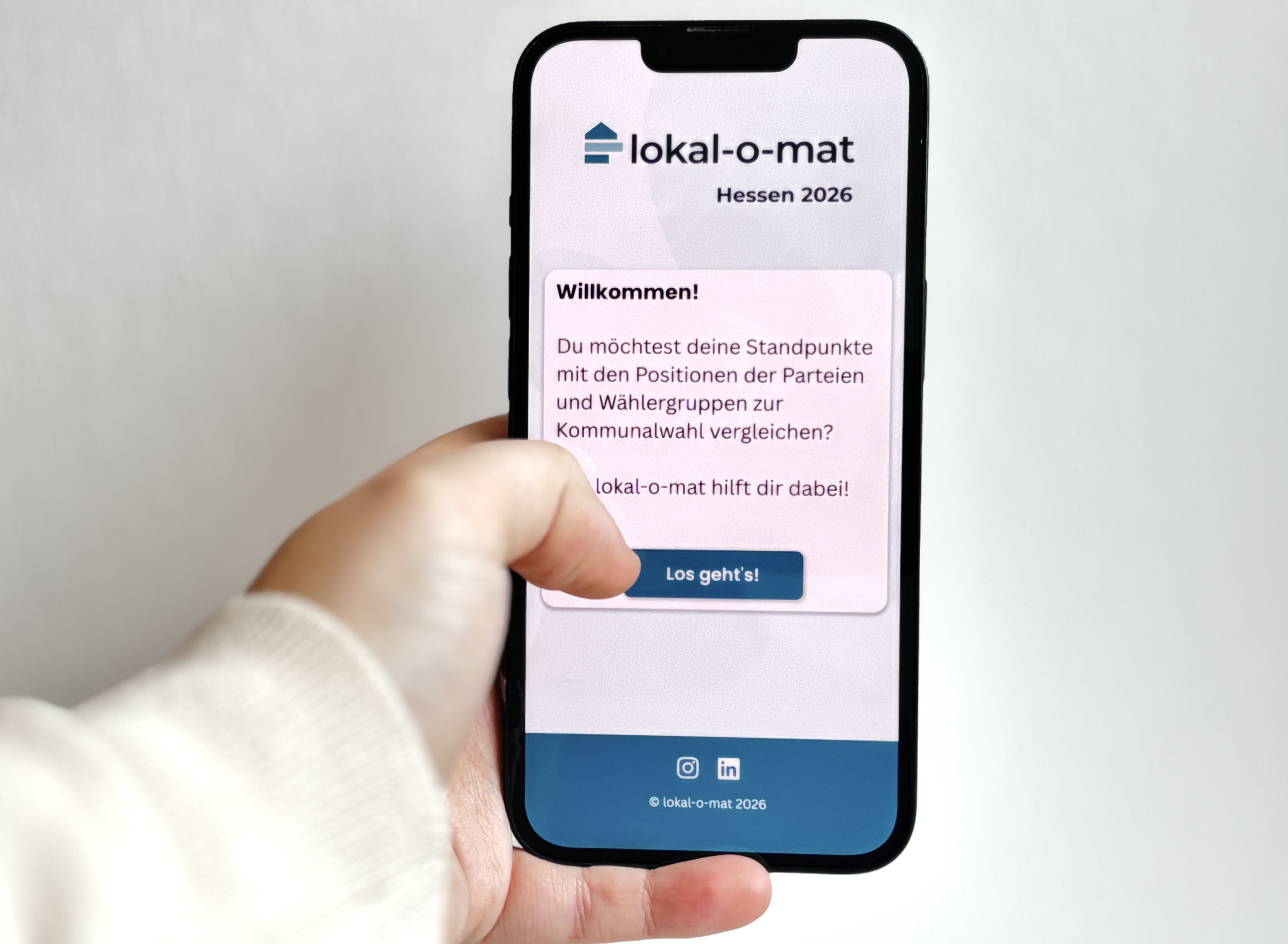 Kommunalwahlen 2026: Der lokal-o-mat kommt nach Hessen